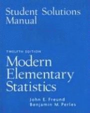 bokomslag Student Solutions Manual for Modern Elementary Statistics