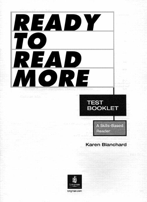 Ready to Read More, Test Booklet
