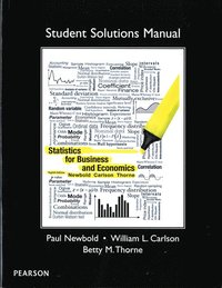 bokomslag Student Solutions Manual for Statistics for Business and Economics