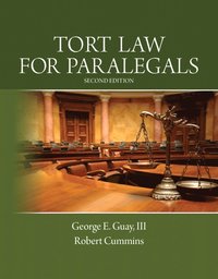 bokomslag Tort Law for Paralegals