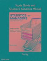 Study Guide and Student's Solutions Manual Statistics for Managers Using Microsoft Excel