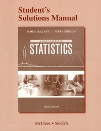 bokomslag Student Solutions Manual for First Course in Statistics, A