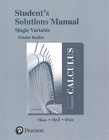 bokomslag Student Solutions Manual for Thomas' Calculus, Single Variable