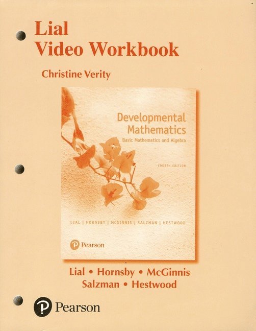 Video Workbook for Developmental Mathematics 1