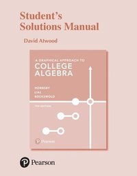 bokomslag Student Solutions Manual for Graphical Approach to College Algebra, A