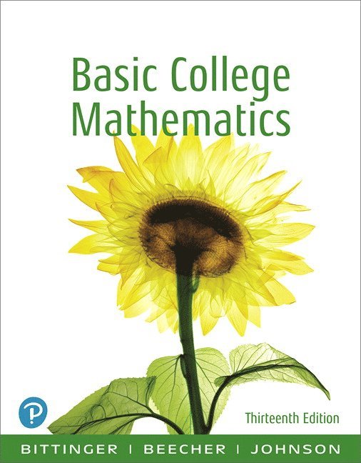 Marvin Bittinger, Judith Beecher, Barbara Johnson - Basic College Mathematics, Häftad