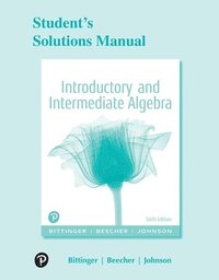 bokomslag Student Solutions Manual for Introductory and Intermediate Algebra