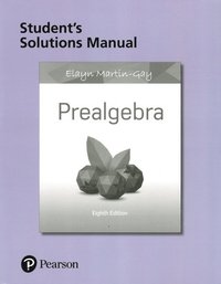 bokomslag Student Solutions Manual for Prealgebra