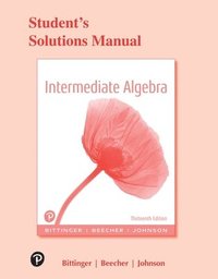 bokomslag Student Solutions Manual for Intermediate Algebra