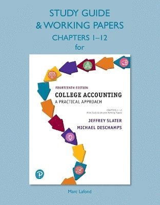 Study Guide & Working Papers for College Accounting