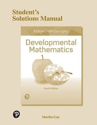 bokomslag Student Solutions Manual for Developmental Mathematics