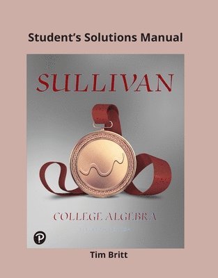 bokomslag Student Solutions Manual for College Algebra