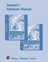 bokomslag Student Solutions Manual for Calculus and Its Applications