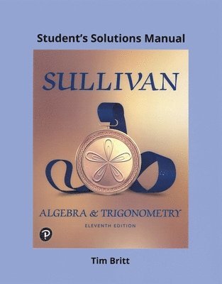 bokomslag Student Solutions Manual for Algebra and Trigonometry