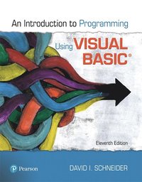 bokomslag Introduction to Programming Using Visual Basic