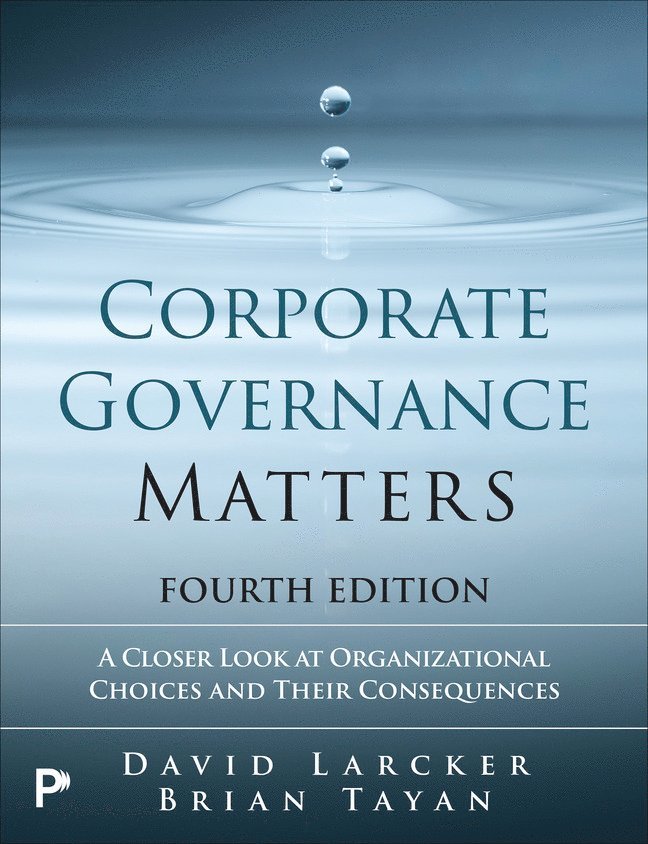 David Larcker, Brian Tayan - Corporate Governance Matters, Häftad