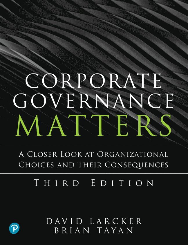 David Larcker, Brian Tayan - Corporate Governance Matters, Häftad