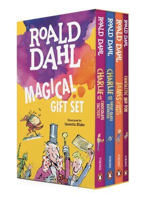 bokomslag Roald Dahl Magical Gift Boxed Set (4 Books): Charlie and the Chocolate Factory, James and the Giant Peach, Fantastic Mr. Fox, Charlie and the Great Gl