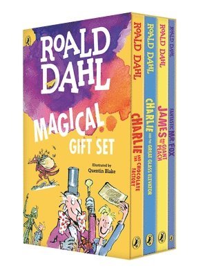 bokomslag Roald Dahl Magical Gift Set (4 Books): Charlie and the Chocolate Factory, James and the Giant Peach, Fantastic Mr. Fox, Charlie and the Great Glass El