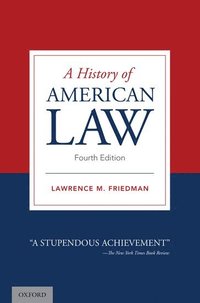 bokomslag A History of American Law