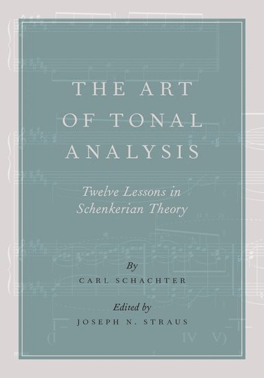 Carl Schachter, City University of New York) Schachter, Carl (Professor Emeritus, Professor Emeritus, Queens College and Graduate Center, Joseph N. Straus, City University of New York) Straus, Joseph N. (Distinguished Professor, Distinguished Professor, The Graduate Center - The Art of Tonal Analysis, Inbunden