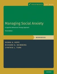 bokomslag Managing Social Anxiety, Workbook