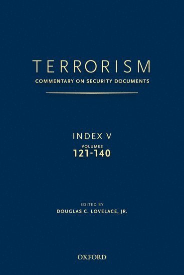 bokomslag TERRORISM: COMMENTARY ON SECURITY DOCUMENTS INDEX V