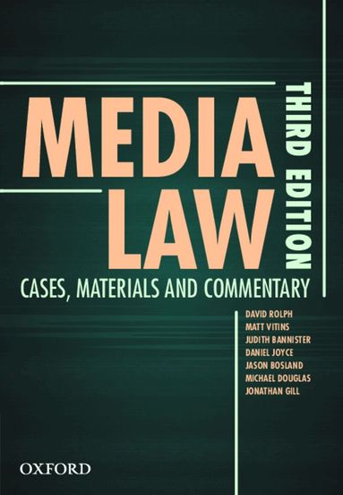 David Rolph, Matt Vitins, Judith Bannister, Daniel Joyce, Jason Bosland, Michael Douglas, Jonathan Michael Gill - Media Law, Häftad