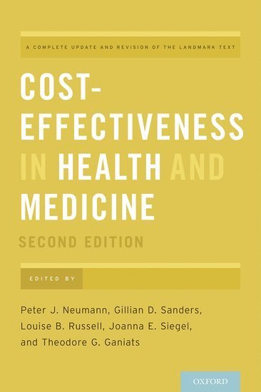 bokomslag Cost-Effectiveness in Health and Medicine