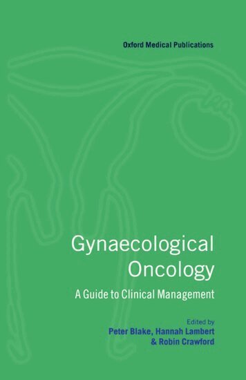 Lambert Crawford Blake, P. Blake, Peter Blake, P. Blake, H. Lambert, R. Crawford - Gynaecological Oncology, Inbunden