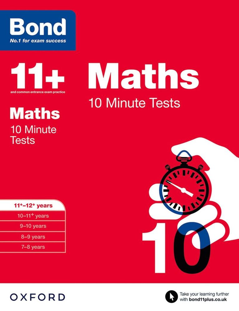 Sarah Lindsay, Bond 11+, Bond 11 - Bond 11+: Maths: 10 Minute Tests, Häftad