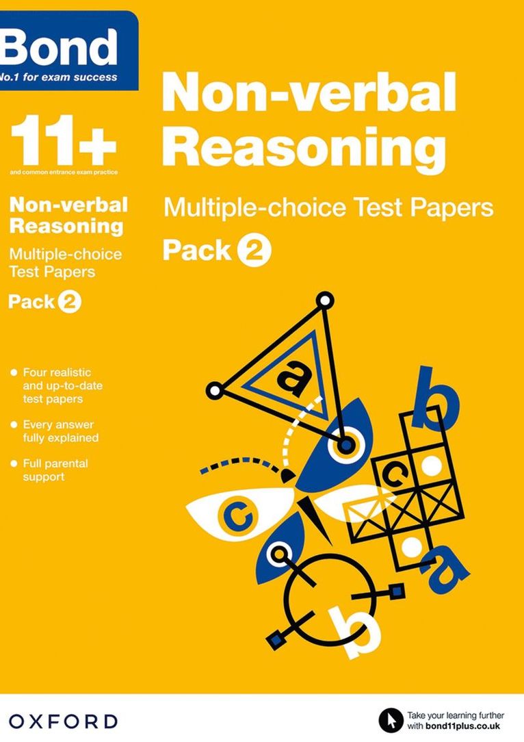 Bond 11+: Non-verbal Reasoning: Multiple-choice Test Papers: For 11+ GL assessment and Entrance Exams 1