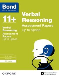 bokomslag Bond 11+: Verbal Reasoning: Up to Speed Papers