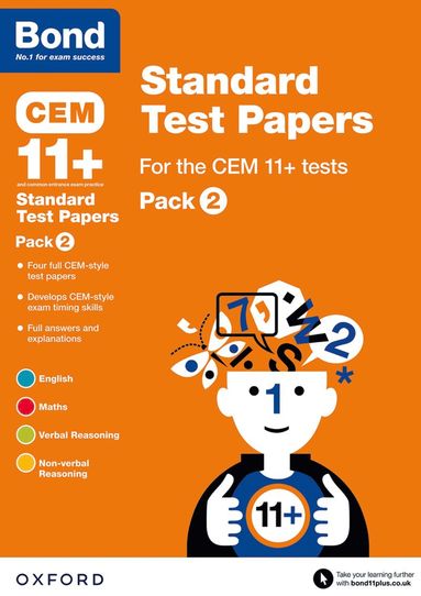 bokomslag Bond 11+: CEM: Standard Test Papers: Ready for the 2025 Cambridge Select Insight exam