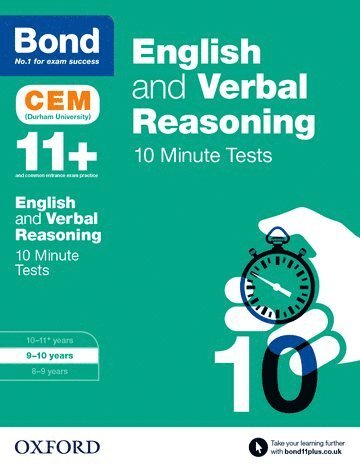 Bond 11+: English & Verbal Reasoning: CEM 10 Minute Tests 1