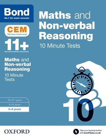 Bond 11+: Maths & Non-verbal Reasoning: CEM 10 Minute Tests 1