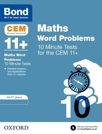 Michellejoy Hughes, Bond 11+, Bond 11 - Bond 11+ CEM Maths Word Problems 10 Minute Tests: Ready for the 2025 Cambridge Select Insight exam, Häftad
