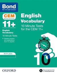 bokomslag Bond 11+: CEM Vocabulary 10 Minute Tests: Ready for the 2024 exam