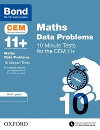 bokomslag Bond 11+: CEM Maths Data 10 Minute Tests: Ready for the 2025 Cambridge Select Insight exam