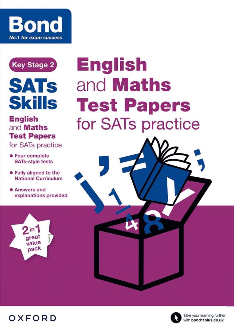 Bond SATs Skills: English and Maths Test Paper Pack for SATs Practice