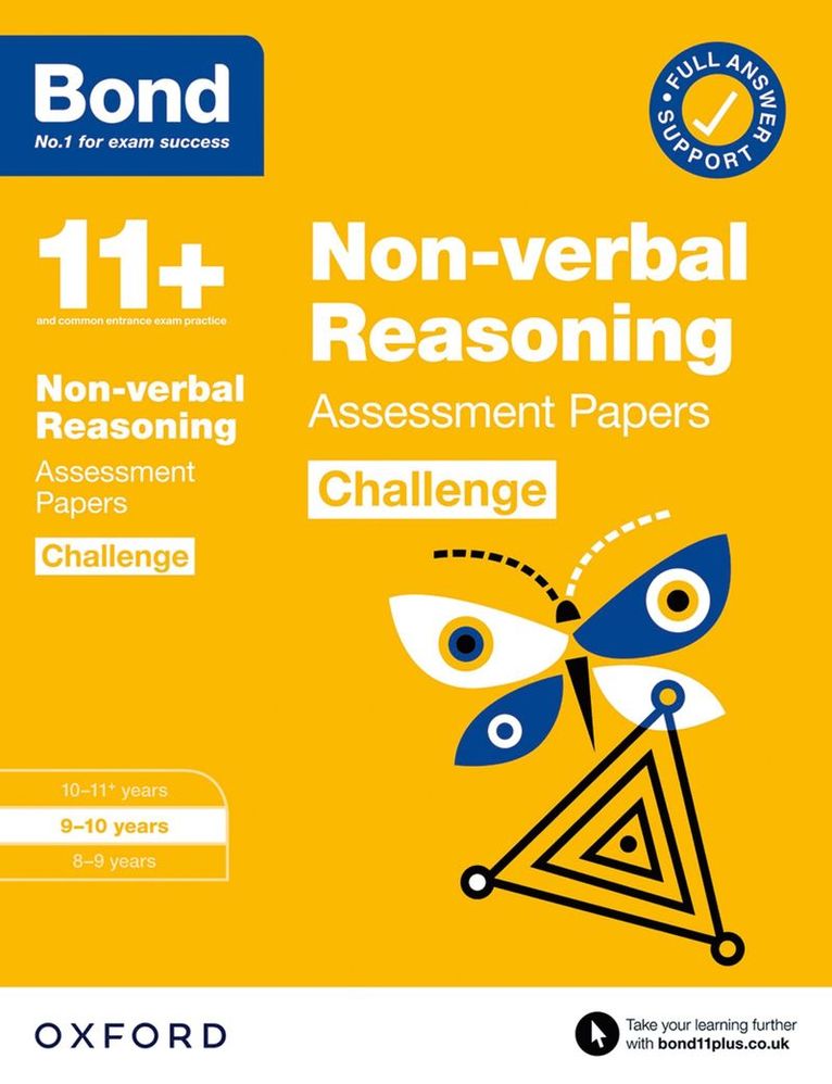 Bond 11+: Bond 11+ NVR Challenge Assessment Papers 9-10 years 1