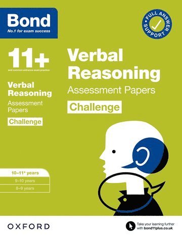 bokomslag Bond 11+: Bond 11+ Verbal Reasoning Challenge Assessment Papers 10-11 years: Ready for the 2025 exam