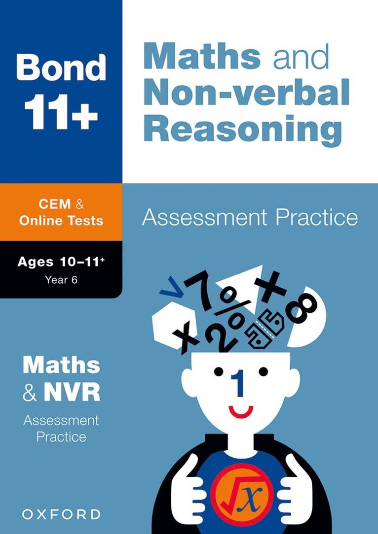 Alison Primrose, Bond 11+, Bond 11 - Bond 11+ CEM Maths & Non-verbal Reasoning Assessment Papers 10-11+ Years (for Cambridge Select Insight), Häftad