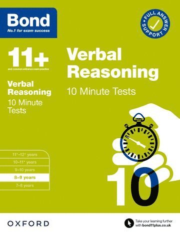 Frances Down, Bond 11+, Bond 11 - Bond 11+: Verbal Reasoning 10 Minute Tests with Answer Support 8-9 years (for GL Assessment & other 11 plus exams), Häftad
