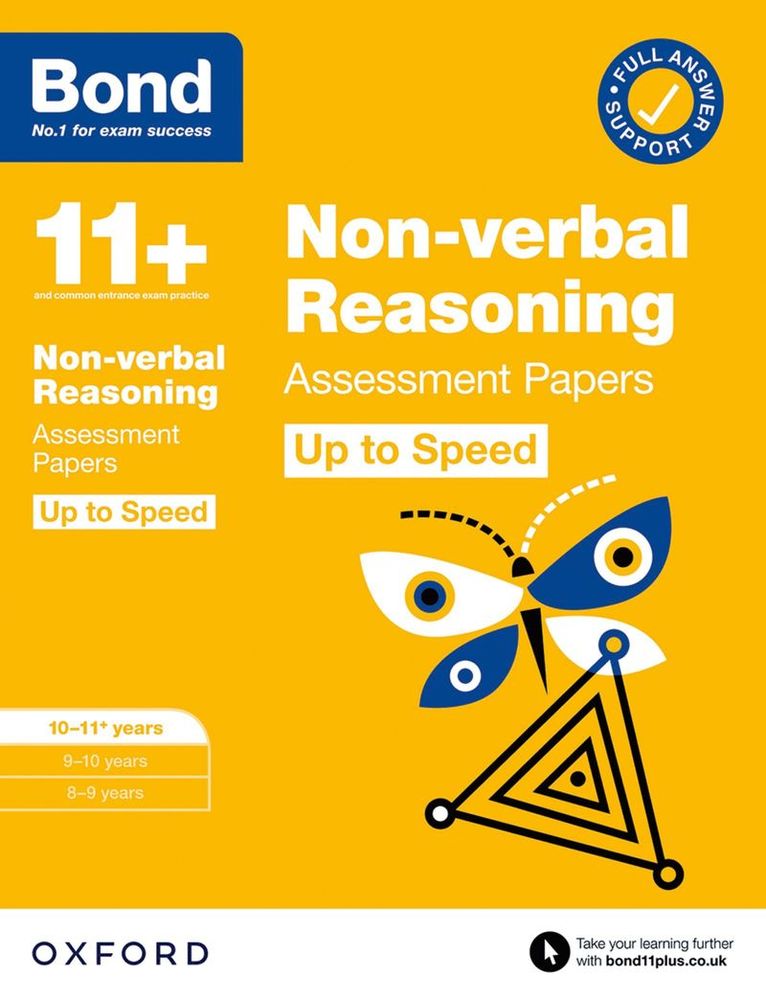 Alison Primrose, Bond 11+ - Bond 11+: Bond 11+ Non-verbal Reasoning Up to Speed Assessment Papers with Answer Support 10-11 years: Ready for the 2025 exam, Häftad