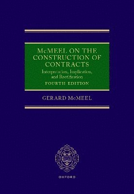 bokomslag McMeel on the Construction of Contracts
