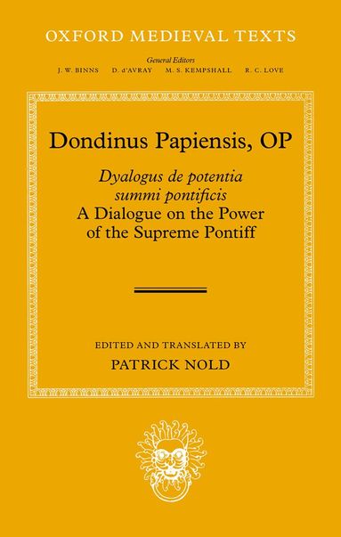 Patrick Nold - Dondinus Papiensis OP, Inbunden