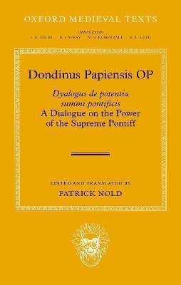 bokomslag Dondinus Papiensis OP