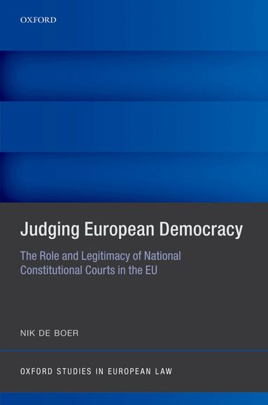Nik de Boer - Judging European Democracy, Inbunden