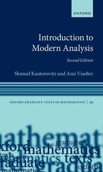 Shmuel Kantorovitz, Ami Viselter - Introduction to Modern Analysis, Inbunden